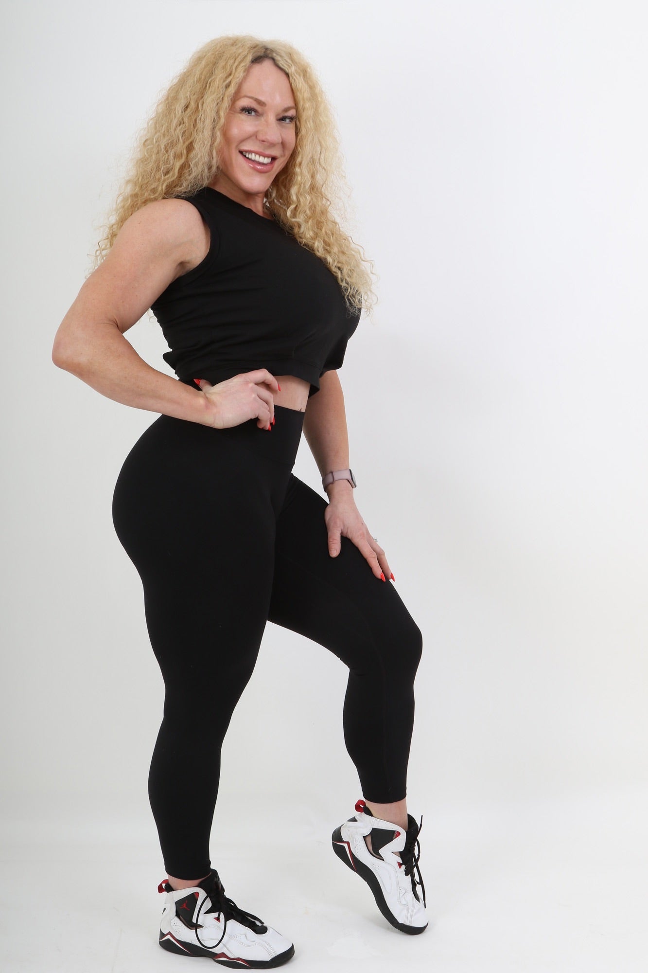 Black High Waist Scrunch Leggings
