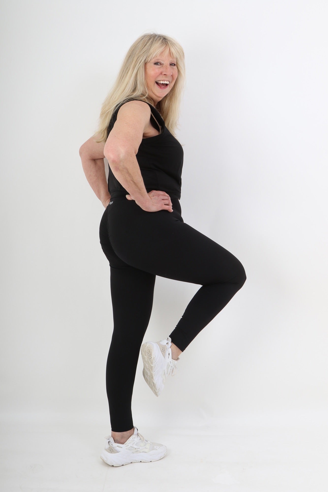 Black High Waist Scrunch Leggings