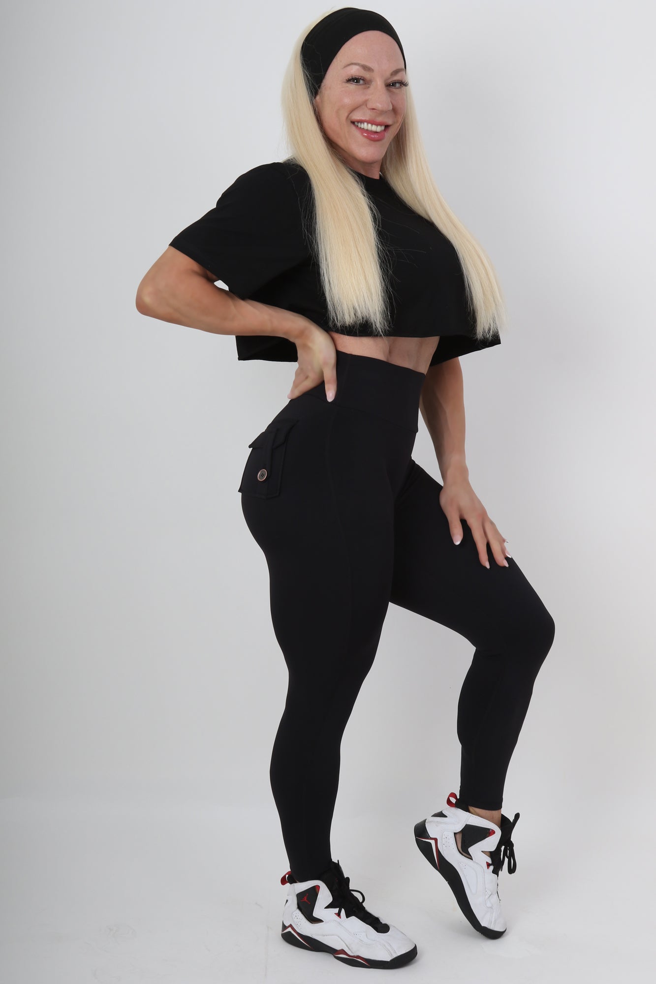 Black Seamless Pocket Leggings